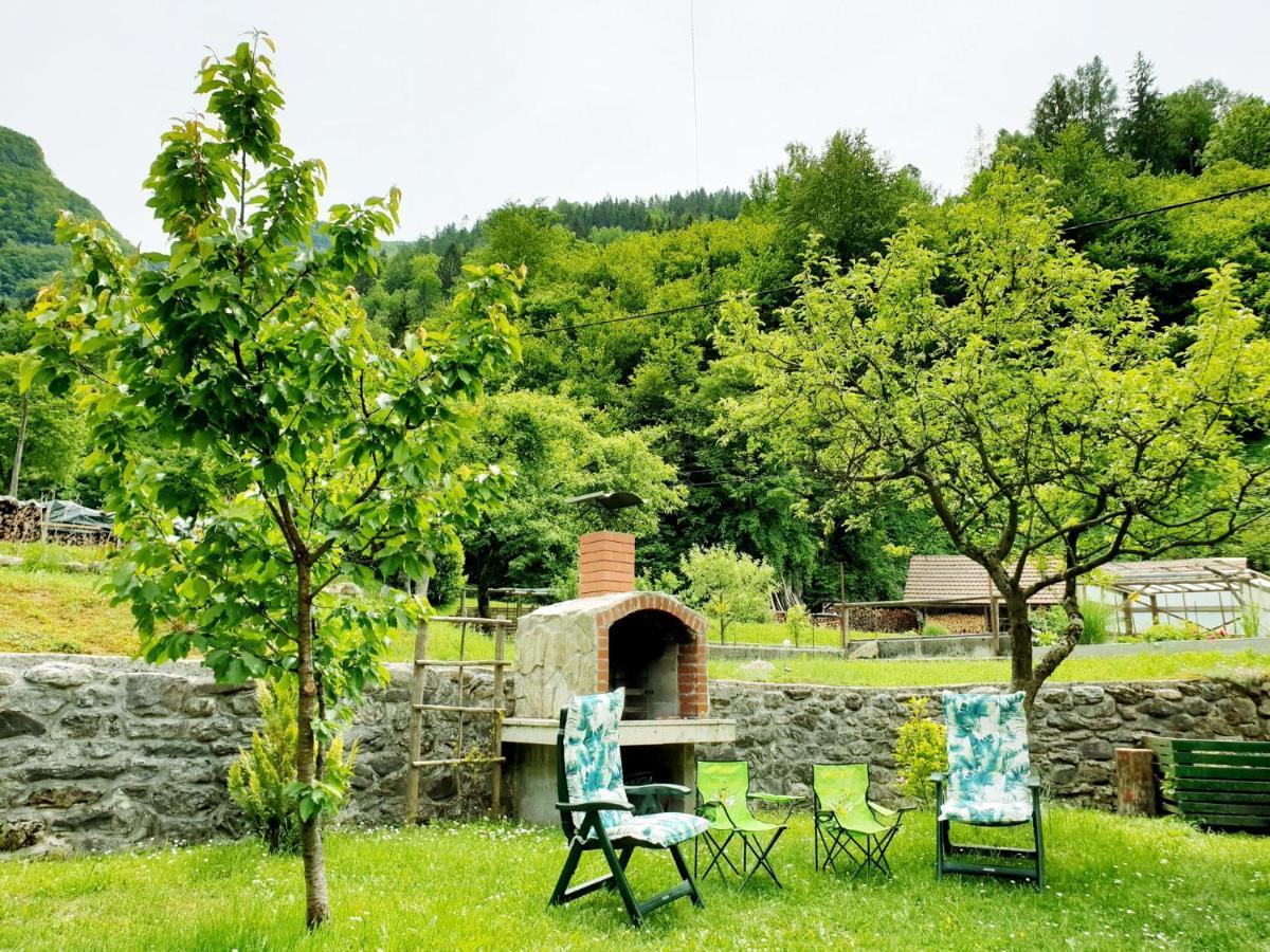 Apartment And Garden House Among The Mountains Podbrdo Exterior foto